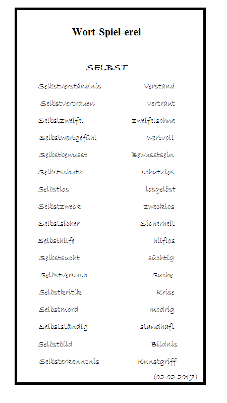 wortspielerei